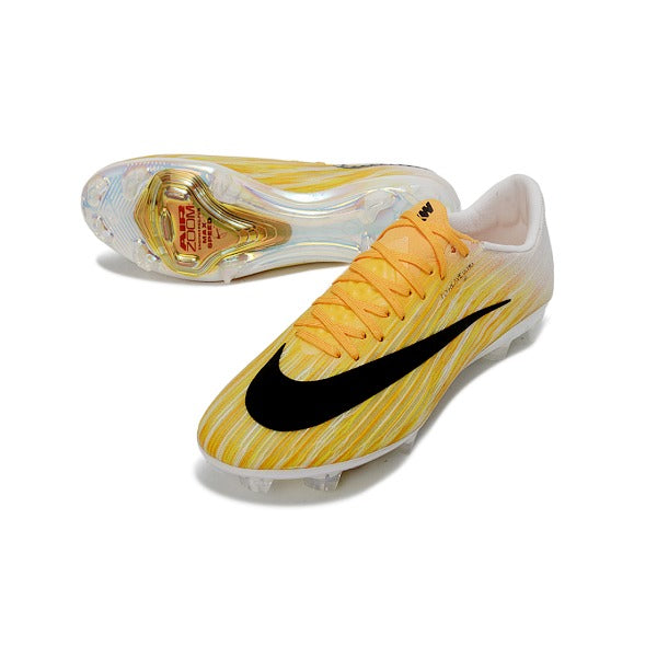 Nike Air Zoom Mercurial Vapor 17 Flyweave Elite Yellow and White FG
