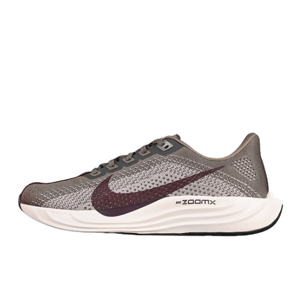 Nike Air Zoom Pegasus 35 Gray and Dark Red Running Shoes