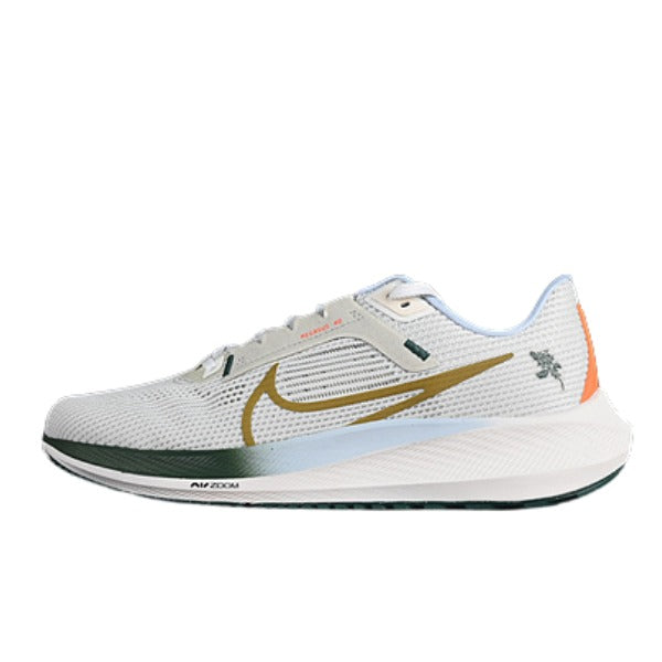Nike Air Zoom Pegasus 40 Beige and Golden Running Shoes