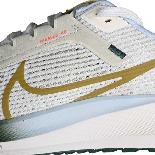 Nike Air Zoom Pegasus 40 Beige and Golden Running Shoes