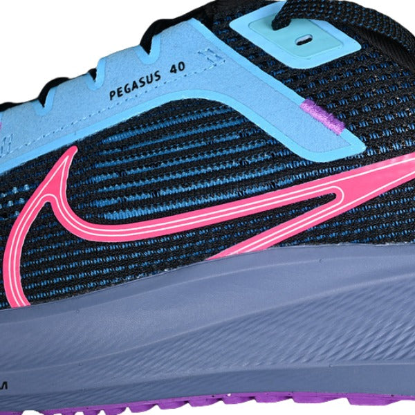 Nike Air Zoom Pegasus 40 Black and  Blue Running Shoes