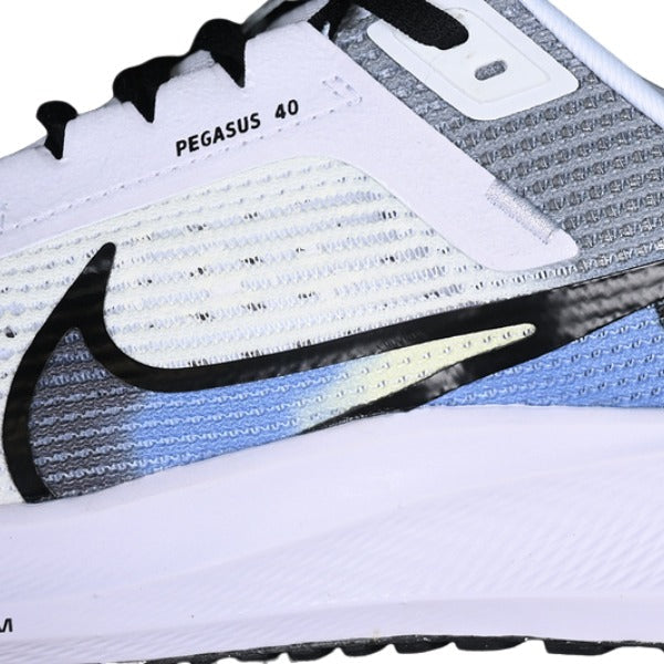 Nike Air Zoom Pegasus 40 White and Blue Running Shoes
