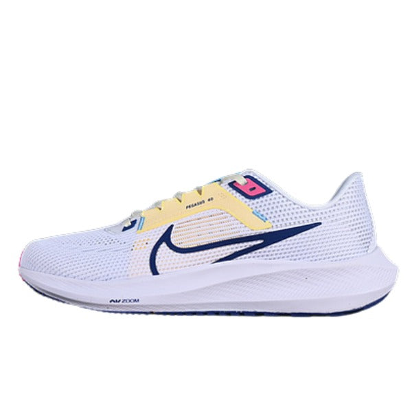Nike Air Zoom Pegasus 40 White and Dark Blue Running Shoes