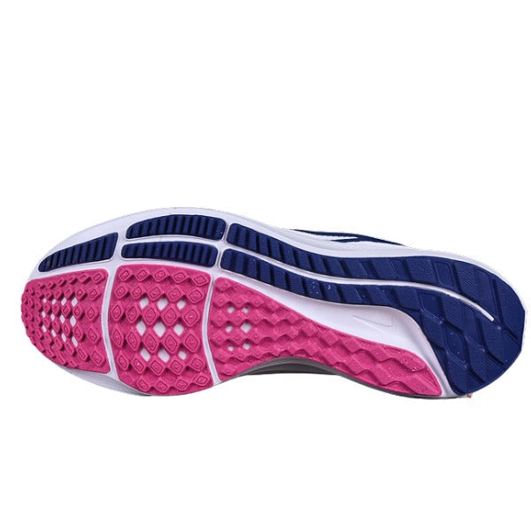 Nike Air Zoom Pegasus 40 White and Dark Blue Running Shoes