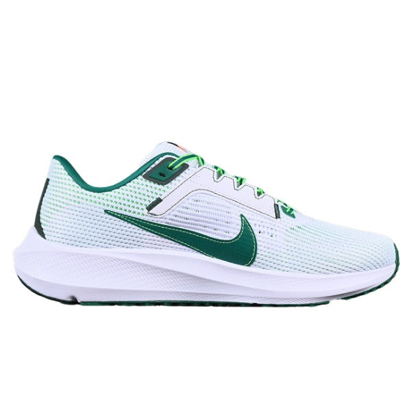 Nike Air Zoom Pegasus 40 White and Green Running Shoes