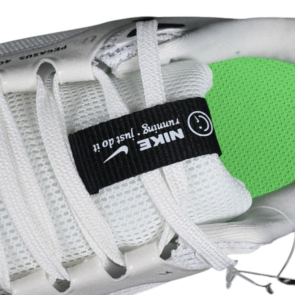 Nike Air Zoom Pegasus 40 White and Green Running Shoes
