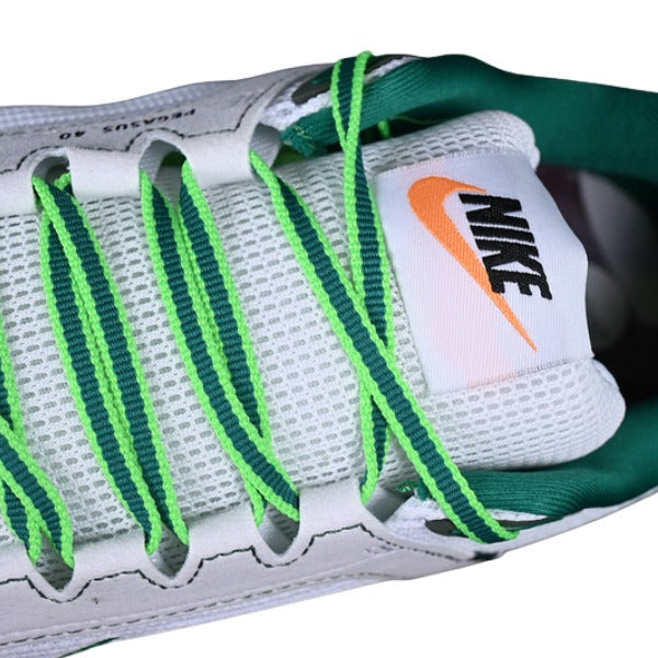 Nike Air Zoom Pegasus 40 White and Green Running Shoes