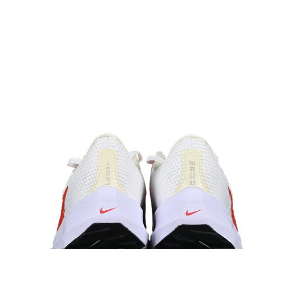 Nike Air Zoom Pegasus 40 White and Red Running Shoes