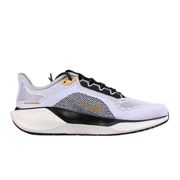 Nike Air Zoom Pegasus 41 White and Gold Running Shoes