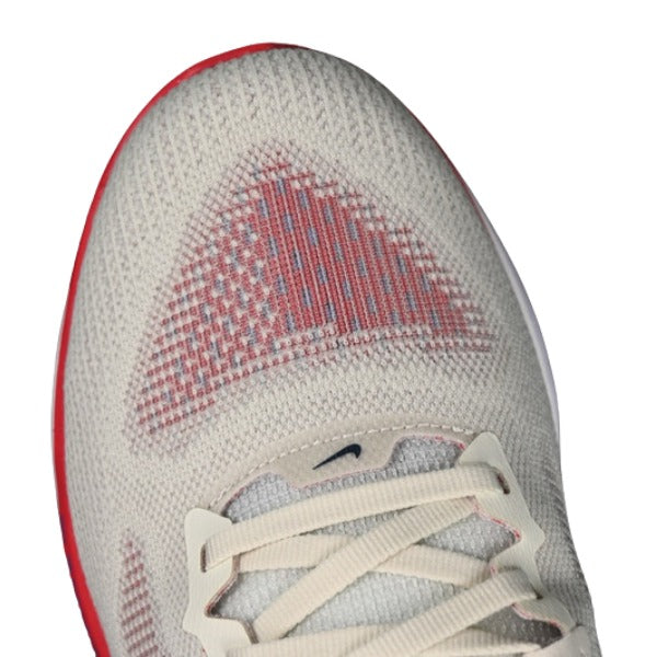 Nike Air Zoom Vomero 17 Beige and Red Running Shoes