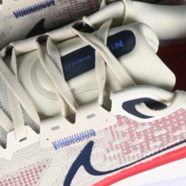 Nike Air Zoom Vomero 17 Beige and Red Running Shoes