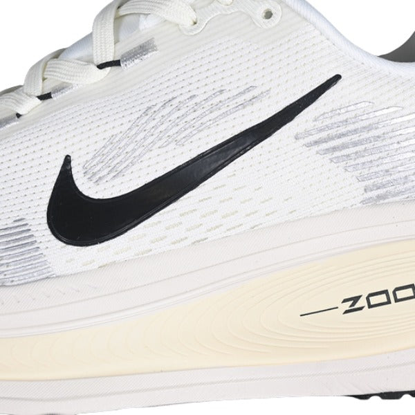 Nike Air Zoom Vomero 18 White and Beige Green Running Shoes