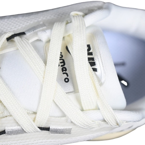 Nike Air Zoom Vomero 18 White and Beige Green Running Shoes