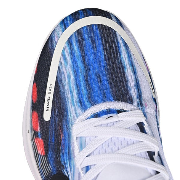 Nike Air Zoom Vomero 18 White and Blue/Black Running Shoes
