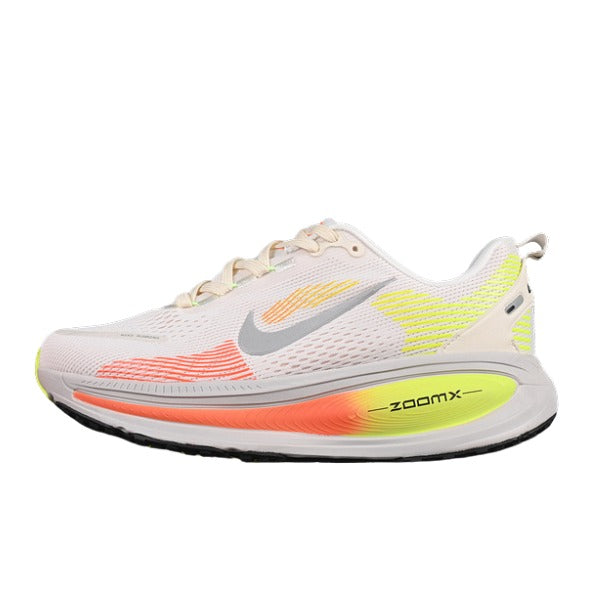 Nike Air Zoom Vomero 18 White and Green/Orange Running Shoes