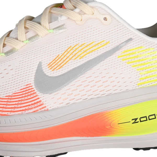 Nike Air Zoom Vomero 18 White and Green/Orange Running Shoes
