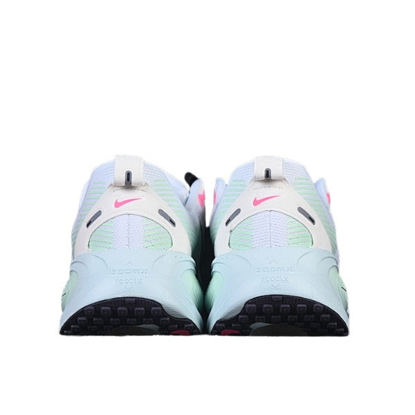 Nike Air Zoom Vomero 18 White and Light Blue Running Shoes