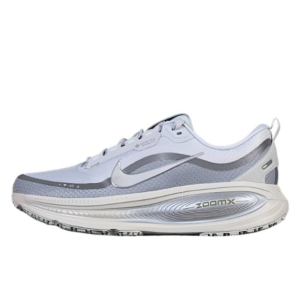 Nike Air Zoom Vomero 18 White and Silver Running Shoes