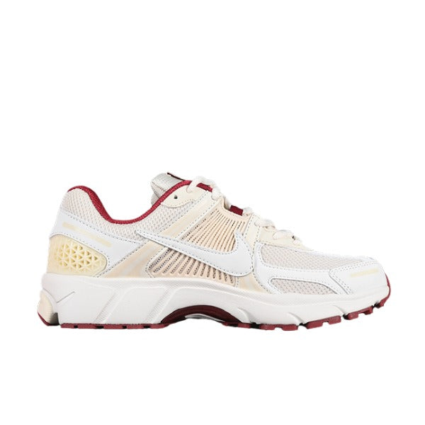 Nike Air Zoom Vomero 5 Beige and Red Running Shoes
