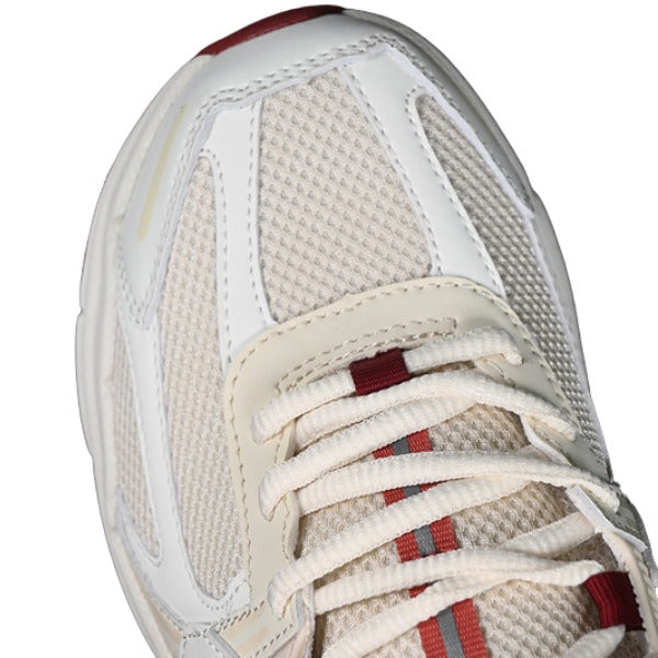 Nike Air Zoom Vomero 5 Beige and Red Running Shoes