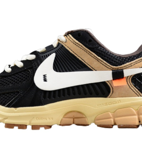 Nike Air Zoom Vomero 5 Black and Beige Running Shoes