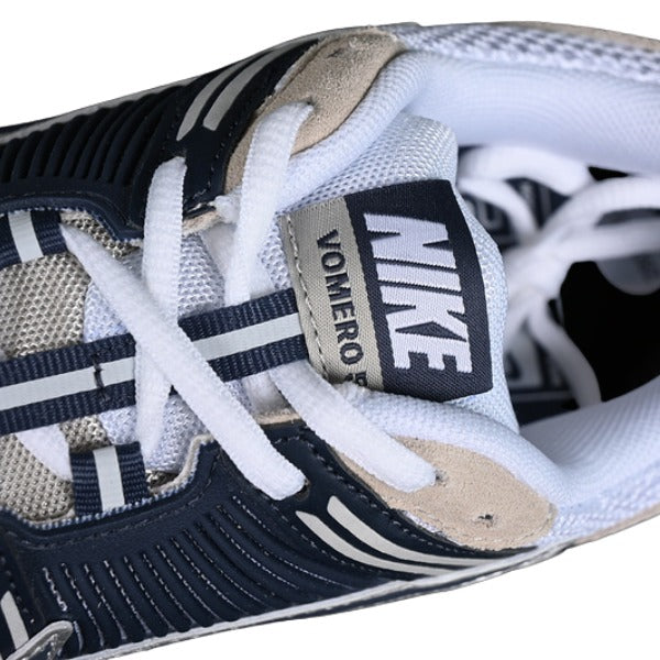 Nike Air Zoom Vomero 5 White and Dark Blue Running Shoes