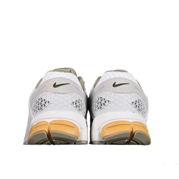 Nike Air Zoom Vomero 5 White and Gray/Yellow Running Shoes