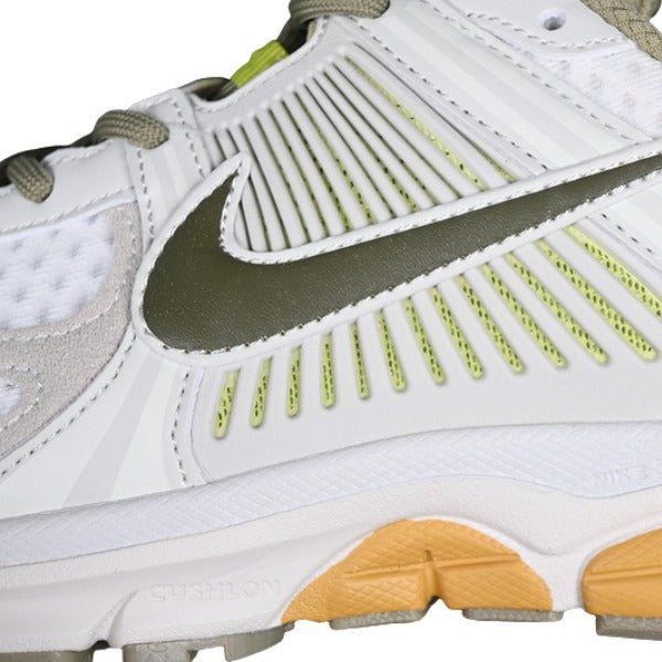 Nike Air Zoom Vomero 5 White and Gray/Yellow Running Shoes