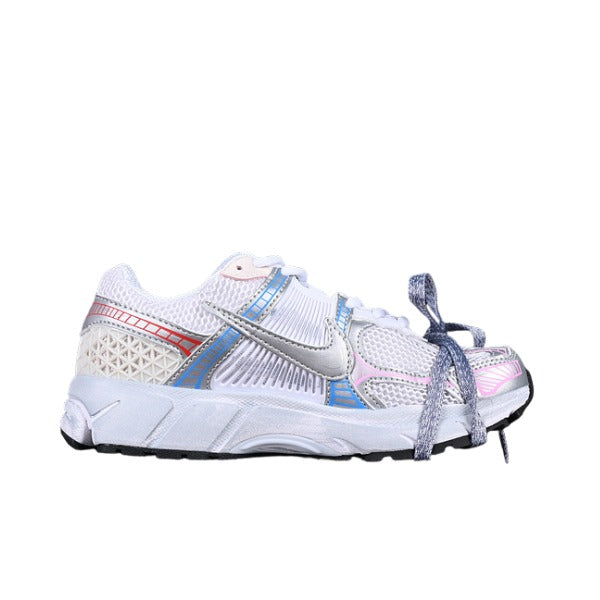 Nike Air Zoom Vomero 5 White and Silver Running Shoes