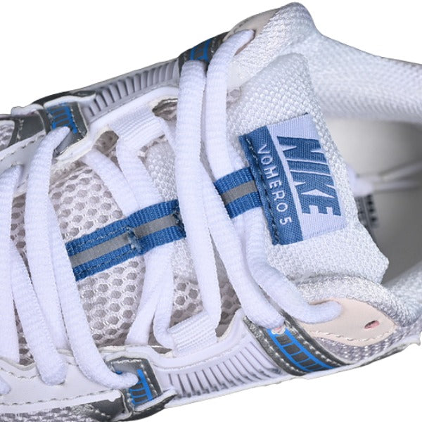 Nike Air Zoom Vomero 5 White and Silver Running Shoes
