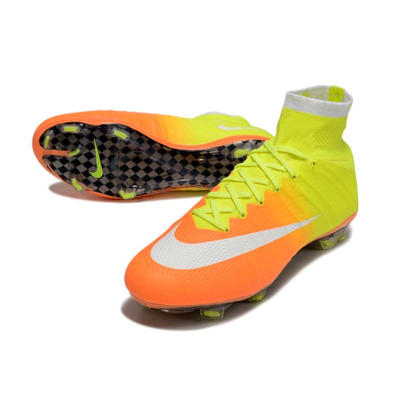 Nike Mercurial Superfly 4 Elite Orange and Yellow FG