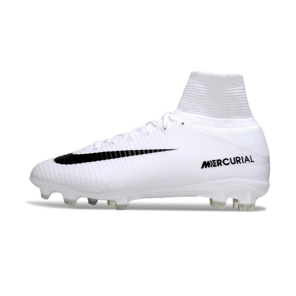 Nike Mercurial Superfly 5 Elite White and Black FG