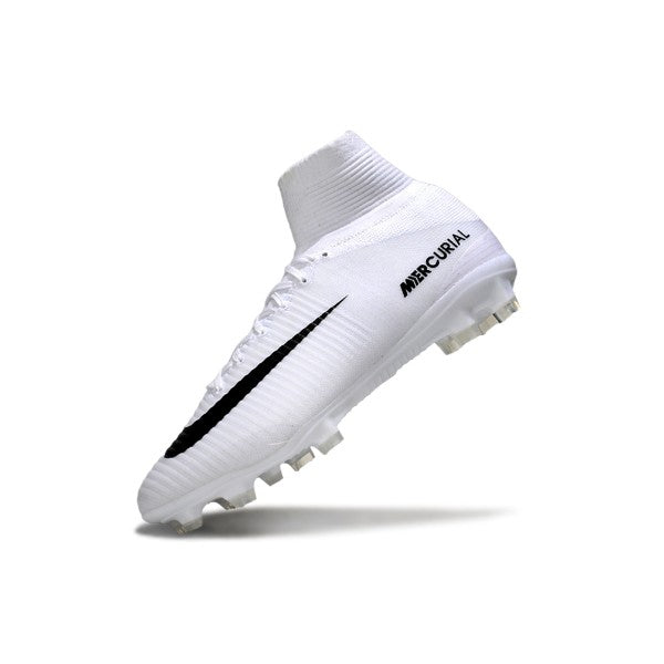 Nike Mercurial Superfly 5 Elite White and Black FG