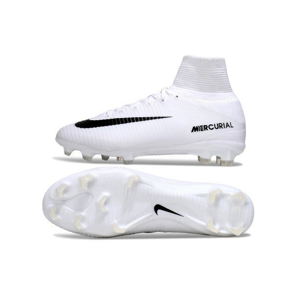Nike Mercurial Superfly 5 Elite White and Black FG