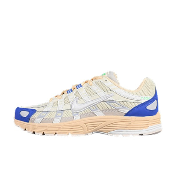 Nike P-6000 Beige and Blue Running Shoes