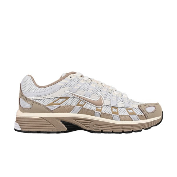 Nike P-6000 Beige and White Running Shoes