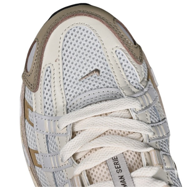 Nike P-6000 Beige and White Running Shoes