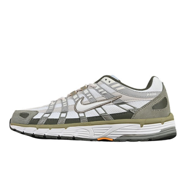 Nike P-6000 Gray and Green Running Shoes