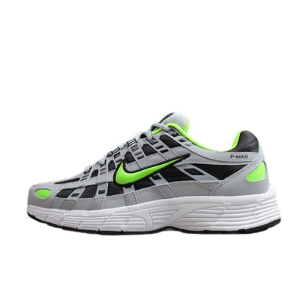 Nike P-6000 Gray and Green Running Shoes