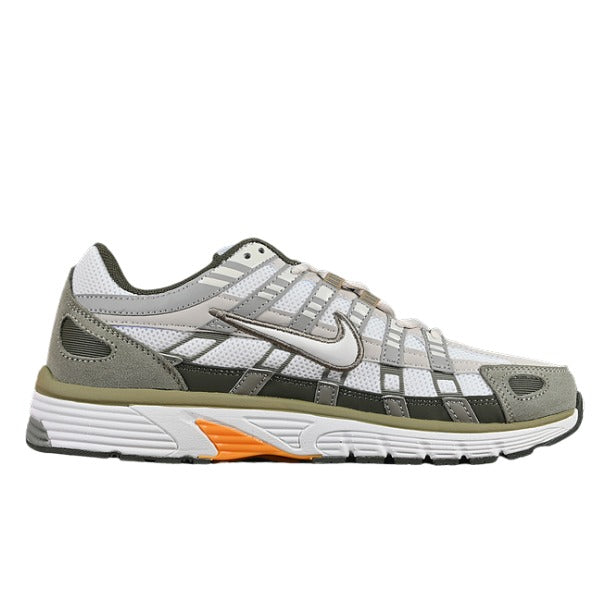Nike P-6000 Gray and Green Running Shoes