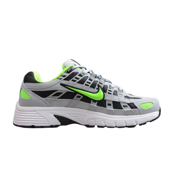Nike P-6000 Gray and Green Running Shoes