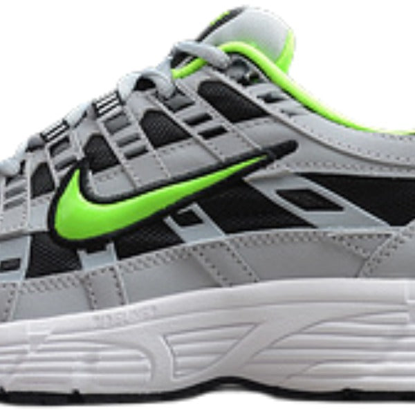 Nike P-6000 Gray and Green Running Shoes