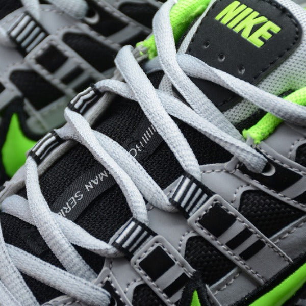 Nike P-6000 Gray and Green Running Shoes