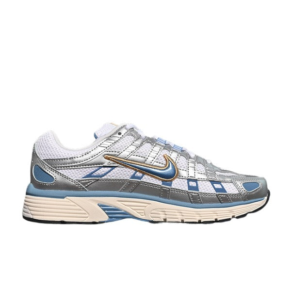 Nike P-6000 Light Silver and Light Blue Running Shoes