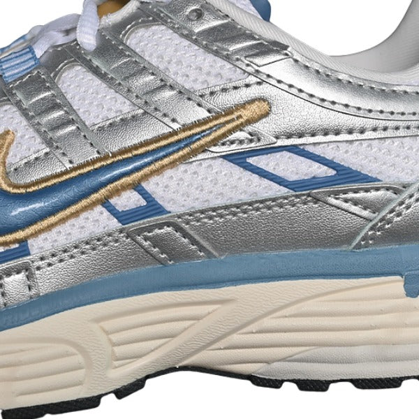 Nike P-6000 Light Silver and Light Blue Running Shoes