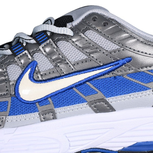 Nike P-6000 Silver and Blue Running Shoes