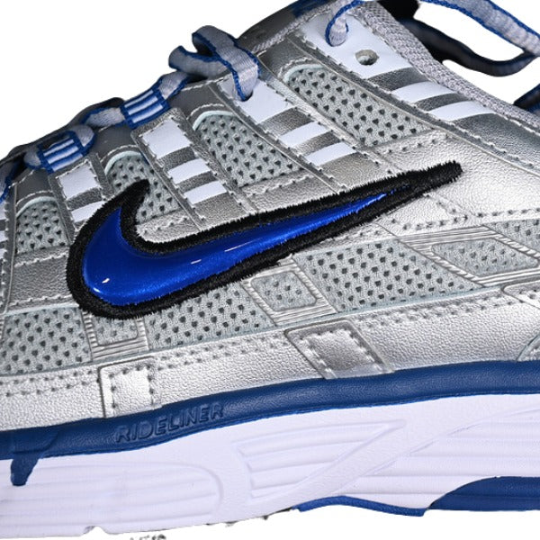 Nike P-6000 Silver and Blue Running Shoes