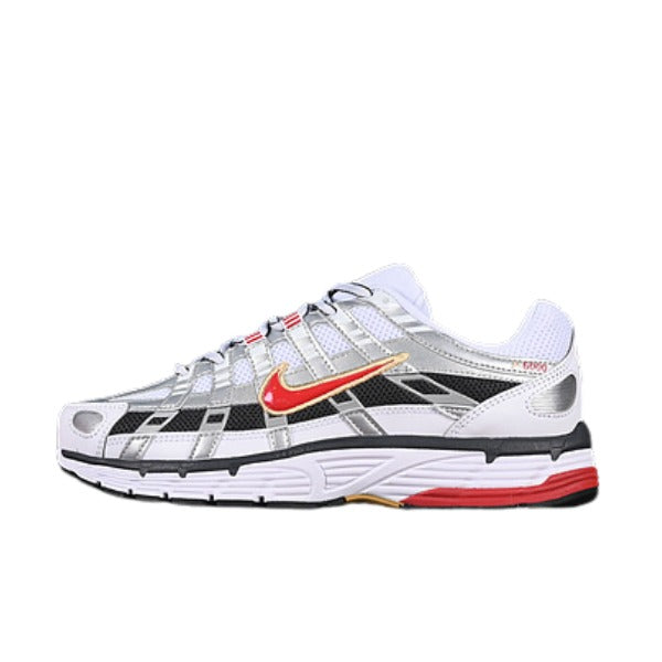Nike P-6000 Silver and Red Running Shoes