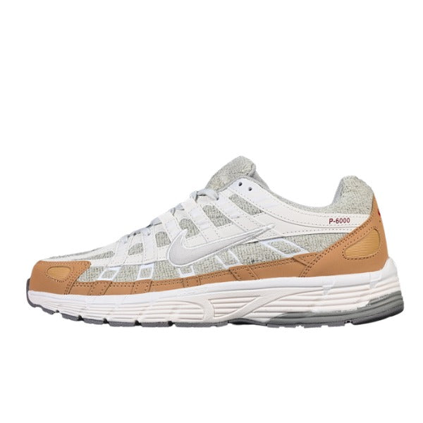 Nike P-6000 White and Brown Running Shoes