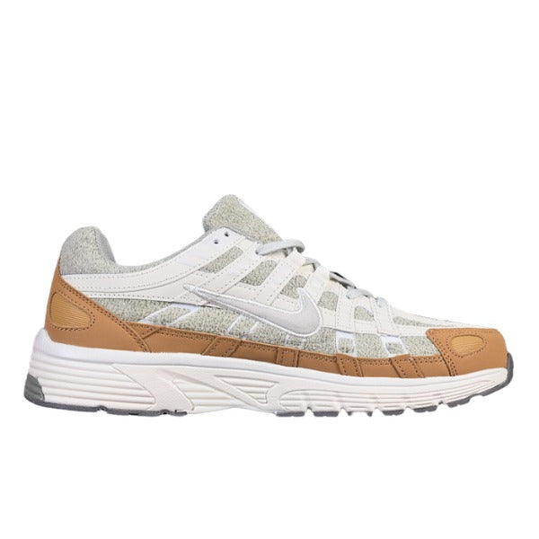 Nike P-6000 White and Brown Running Shoes